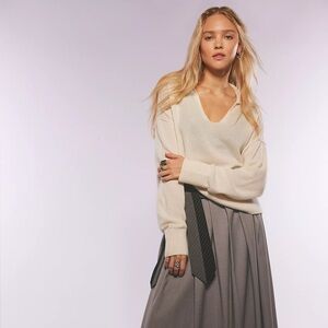 Free people Eloura Cashmere Henley Sweater